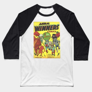 Animal Winners Comics Baseball T-Shirt